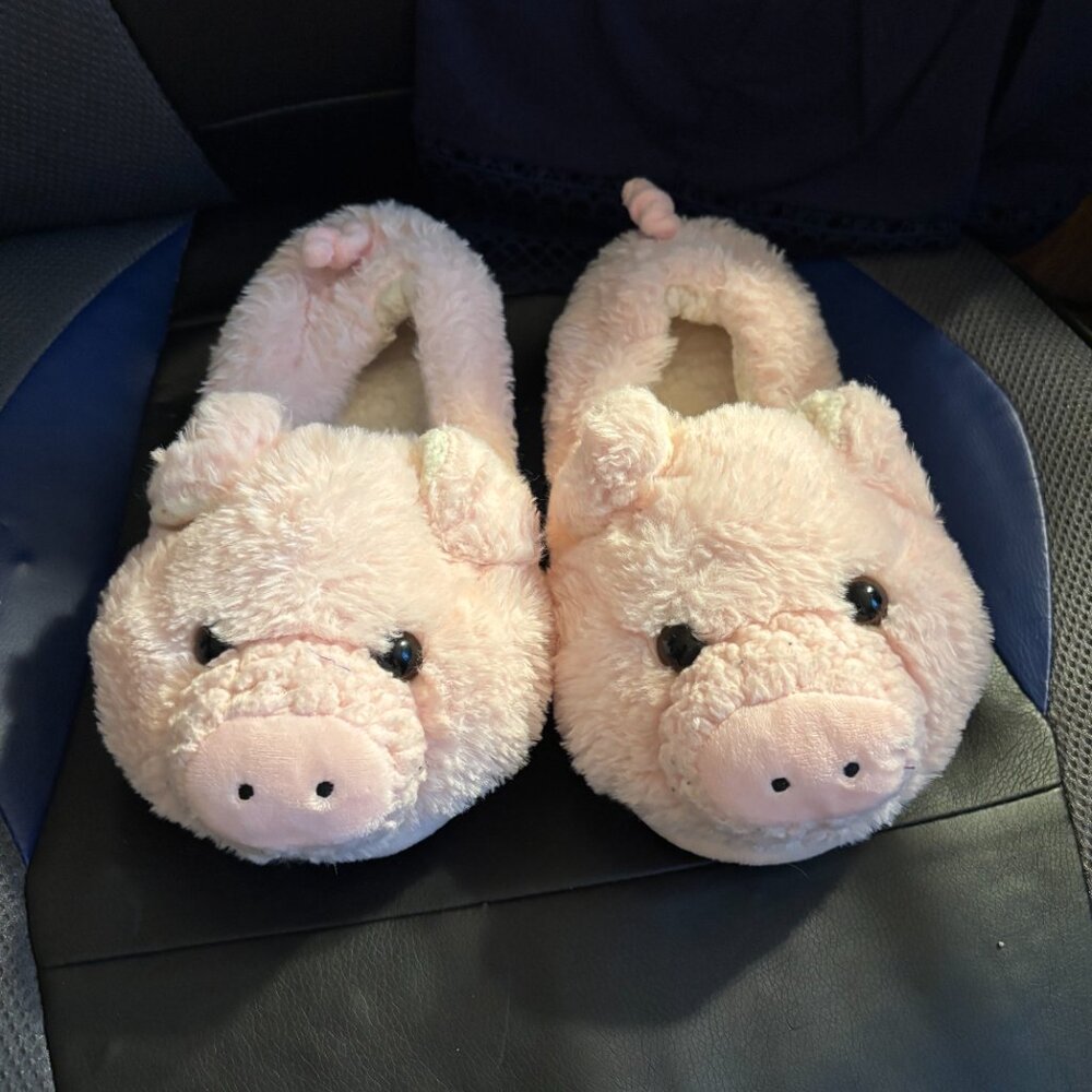 Pink Pig Slippers